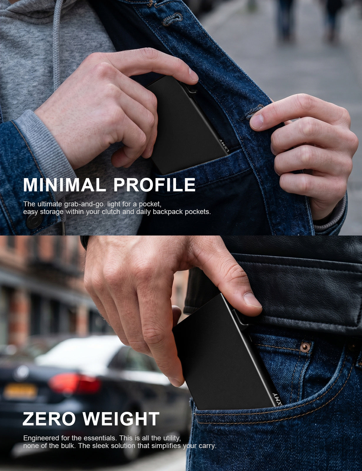 Card Holder Wallet, Credit Card Holder RFID Blocking, Minimalist Pop Up Wallet, Aluminum Slim Metal Wallet for Men & Women