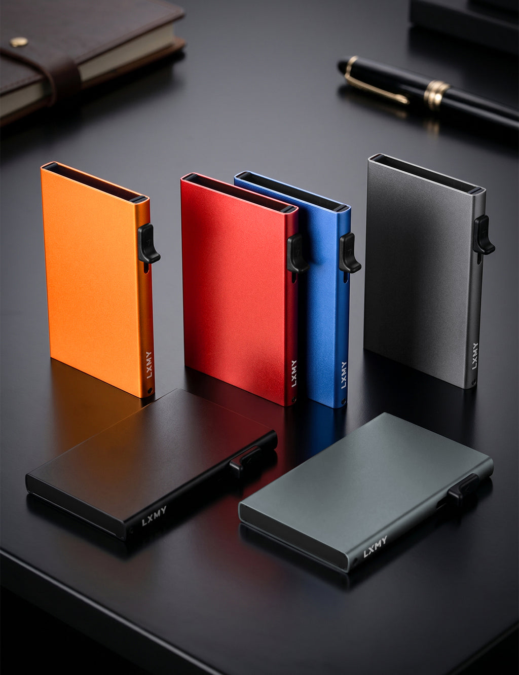 Card Holder Wallet, Credit Card Holder RFID Blocking, Minimalist Pop Up Wallet, Aluminum Slim Metal Wallet for Men & Women